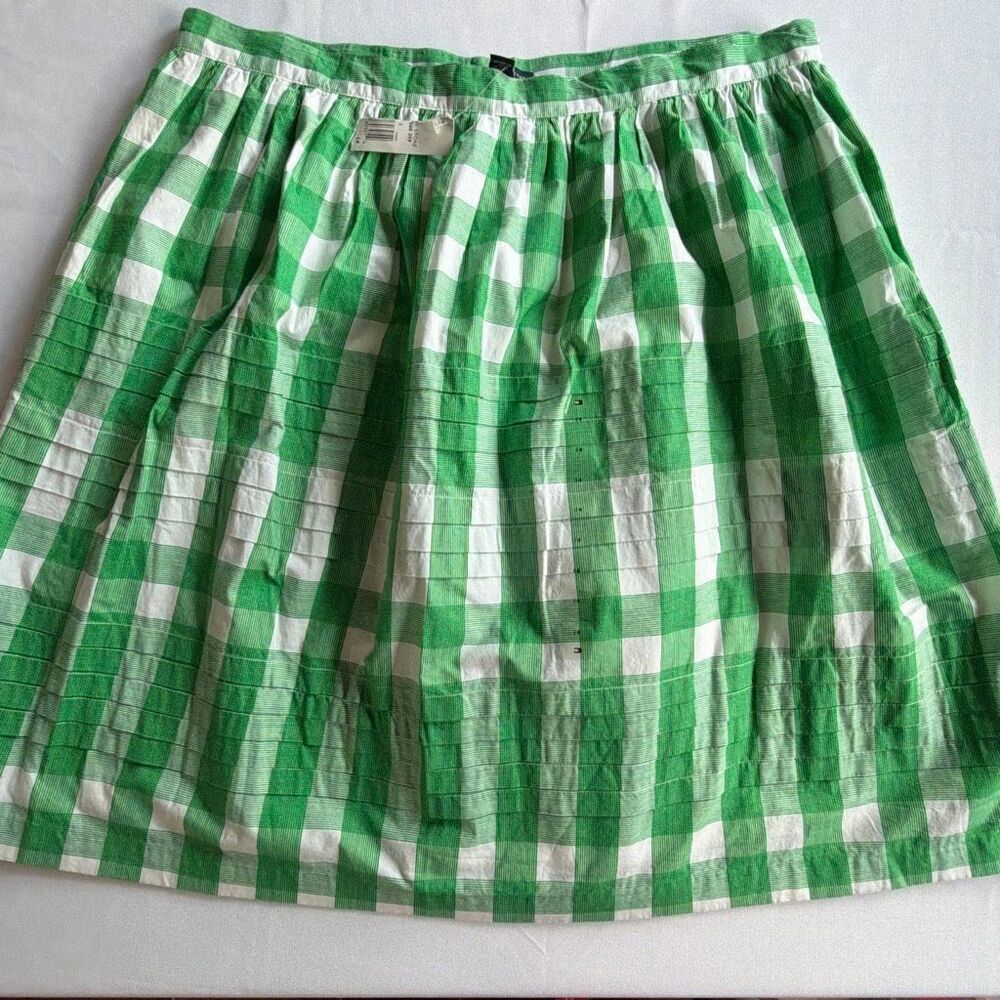 Tommy Hilfiger Green Plaid Pleaded Short Sz 14 NWT Lined checked